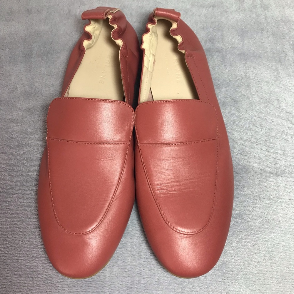 EVERLANE Italian Leather flats buttery soft elastic back comfortable size 8.5